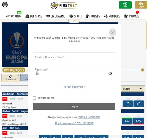 Firstbet Login and Register Guide .